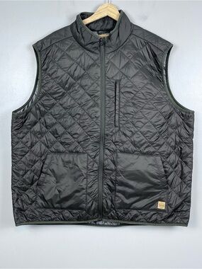 Red Head Ranch Men's Full Zip Quilted Green Puffer Vest Size 2XL; Chore, Farm